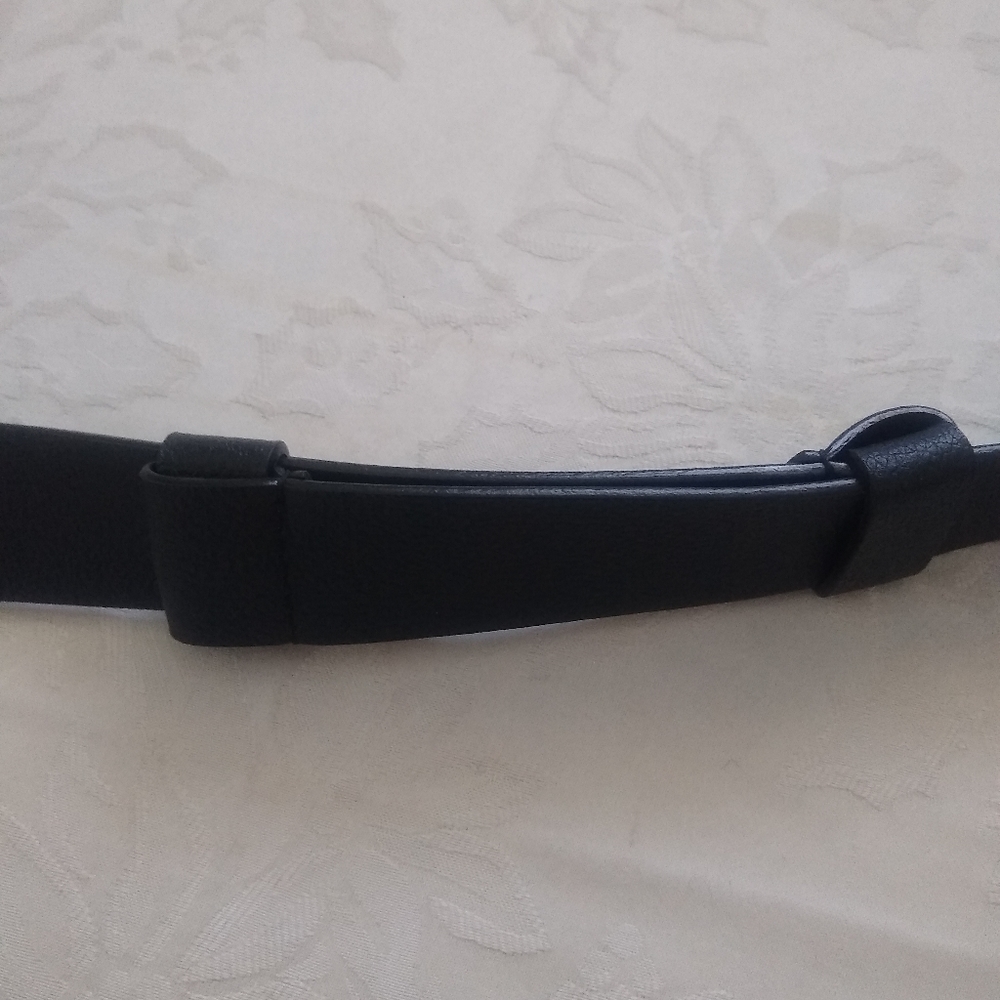 Chico's Leather Adjustable Belt Statement Buckle - image 3